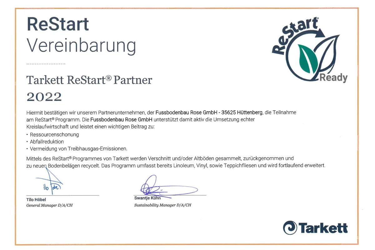 Wir unterstützen die Kreislaufwirtschaft – Soziales Engagement von Fußbodenbau Rose